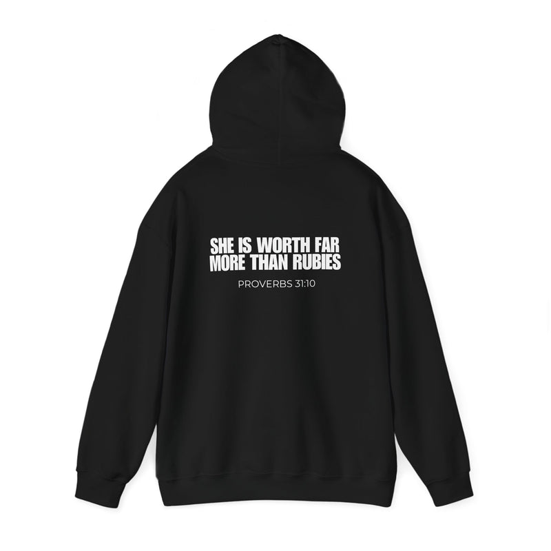 Proverbs 31:10 Hooded Sweatshirt