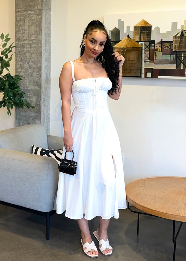 Mary Front Slit Modest Dress