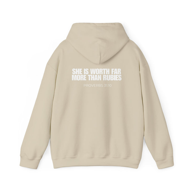 Proverbs 31:10 Hooded Sweatshirt