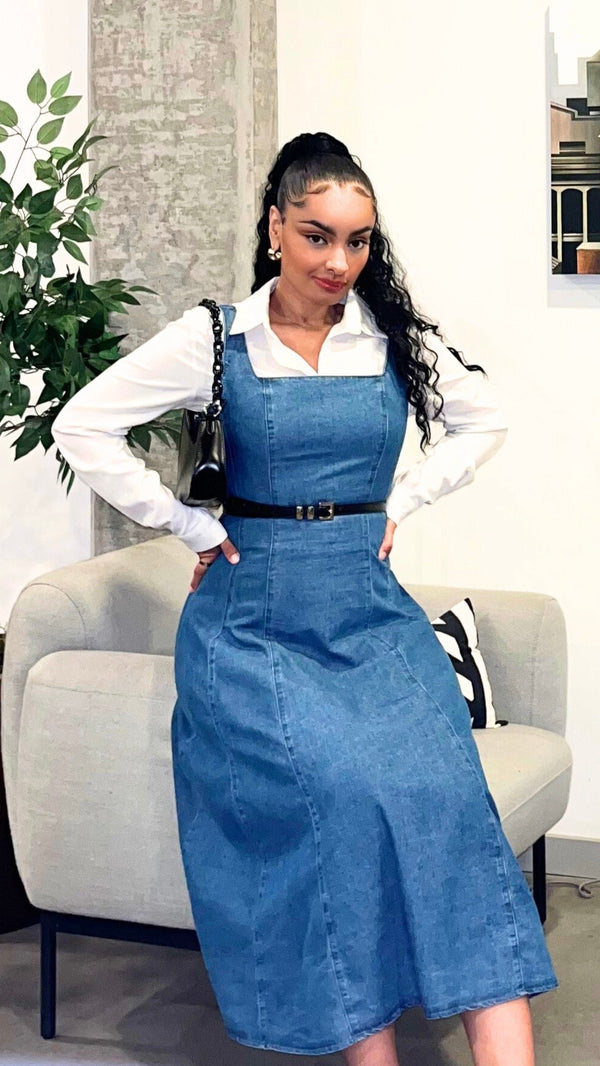 Elizabeth Denim Midi Dress