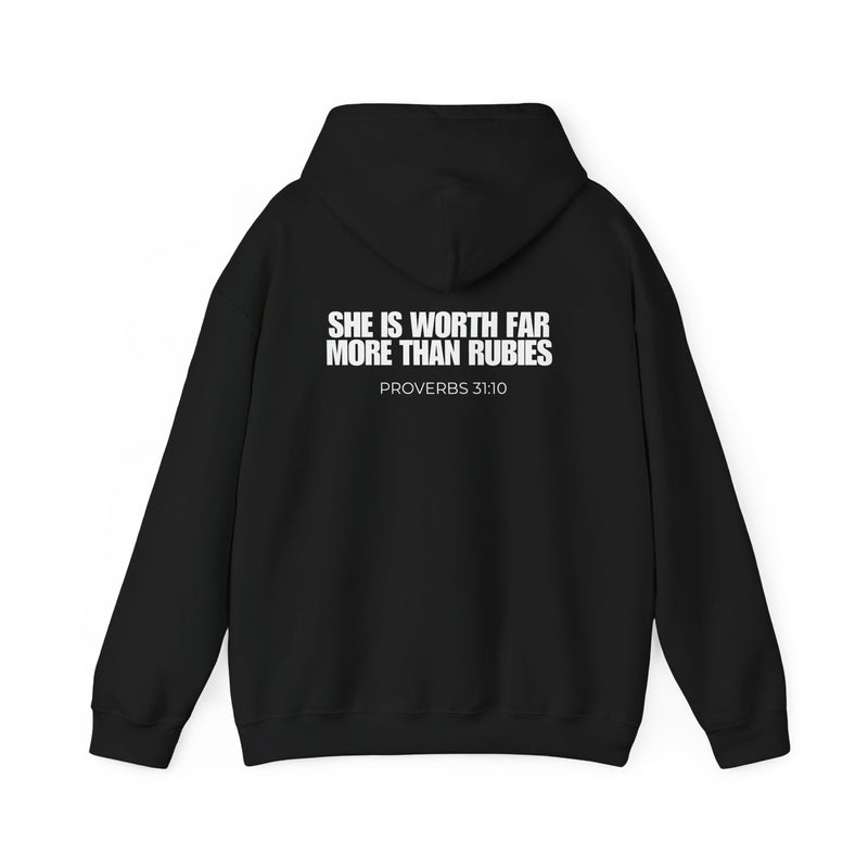 Proverbs 31:10 Hooded Sweatshirt