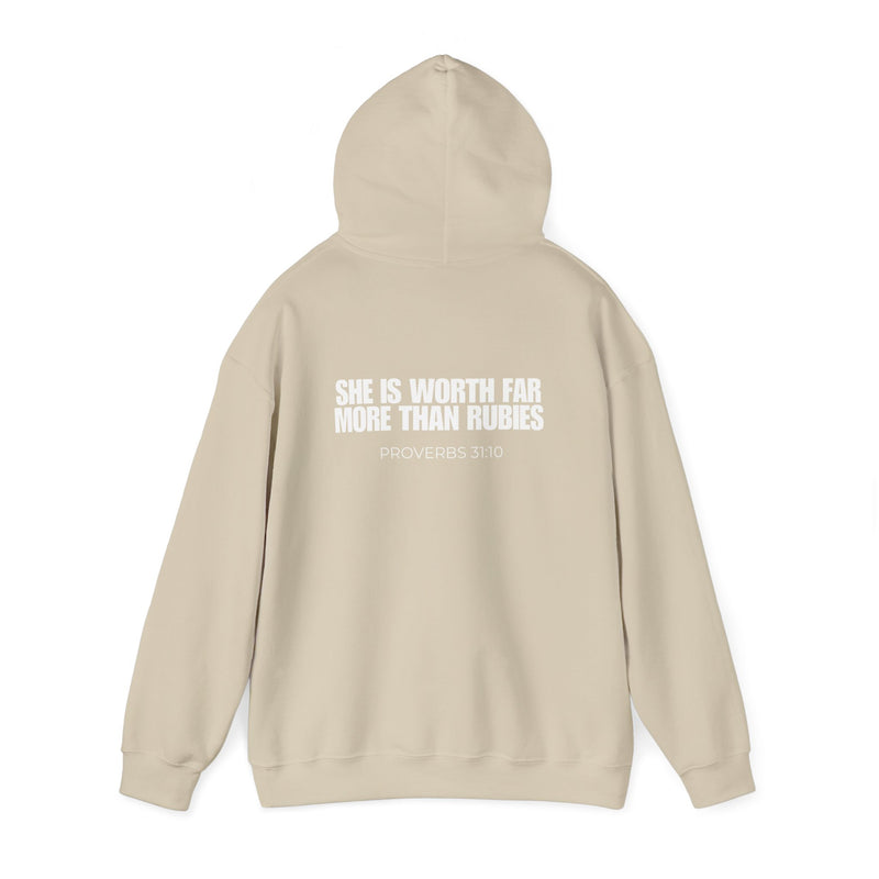 Proverbs 31:10 Hooded Sweatshirt