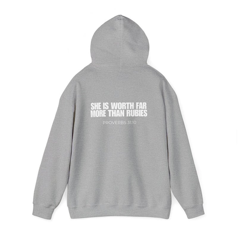 Proverbs 31:10 Hooded Sweatshirt