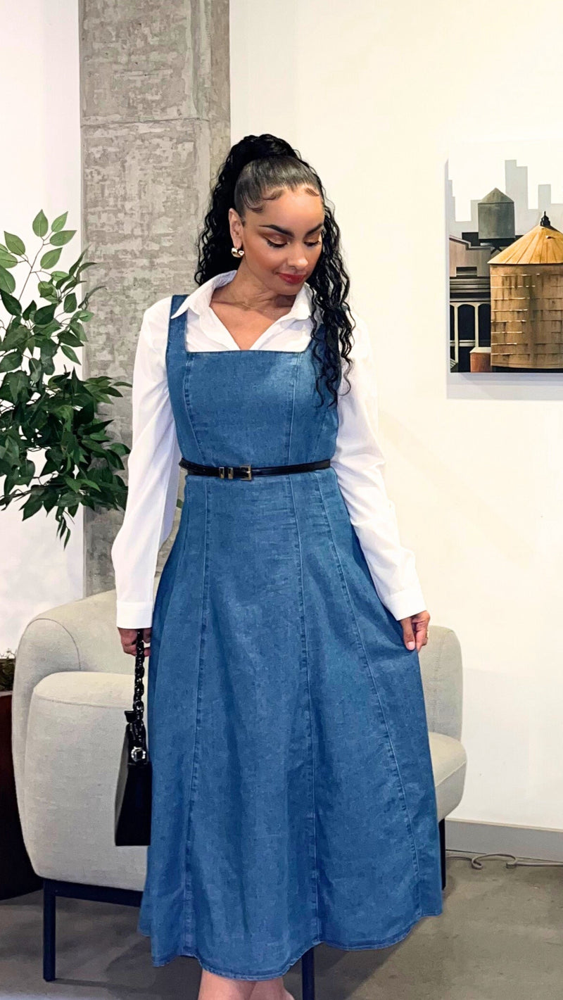 Elizabeth Denim Midi Dress