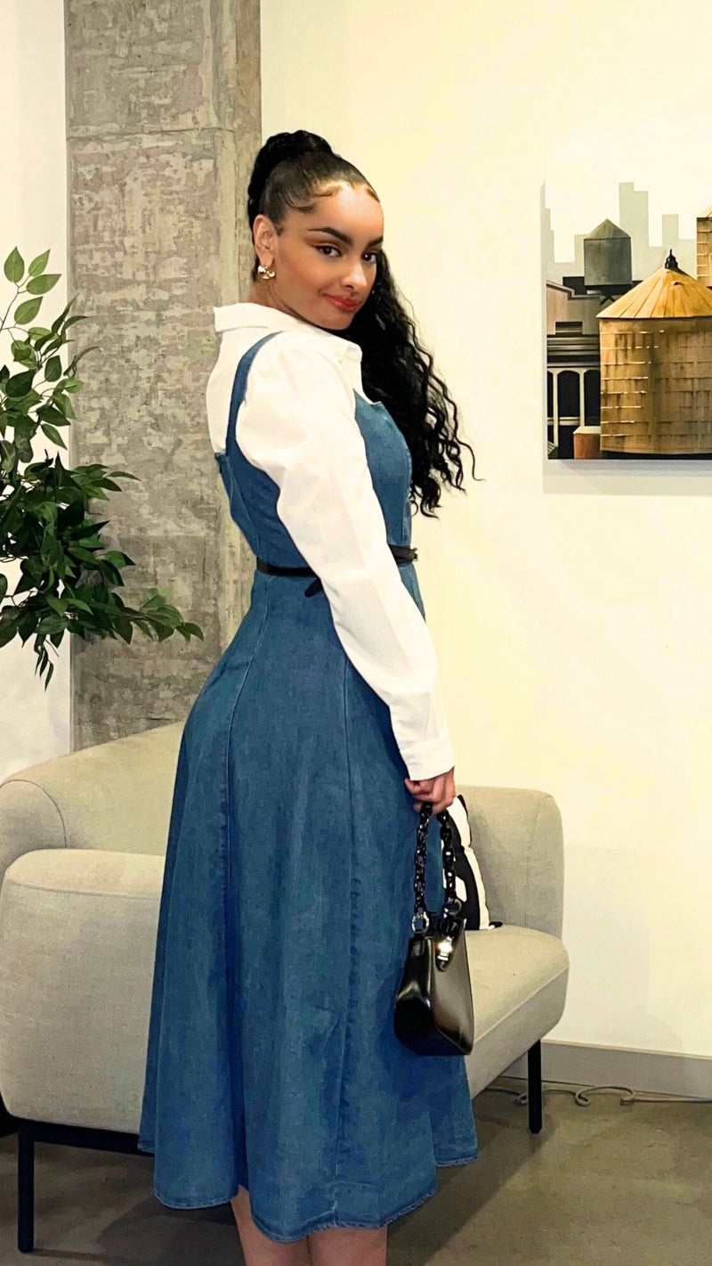 Elizabeth Denim Midi Dress