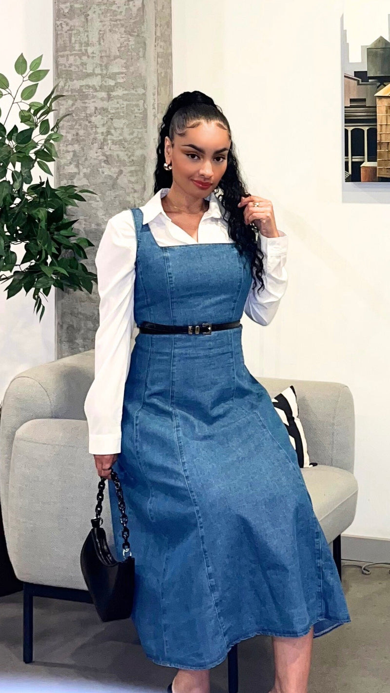 Elizabeth Denim Midi Dress