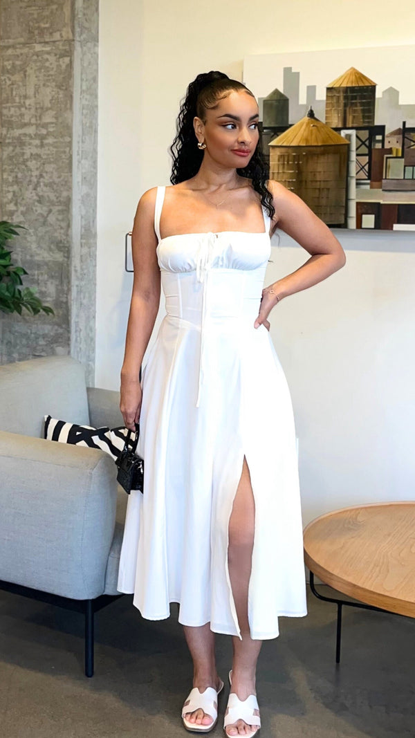 Mary Front Slit Modest Dress