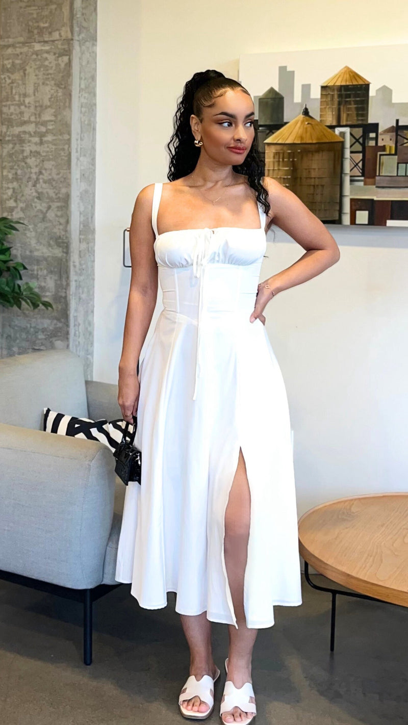 Mary Front Slit Modest Dress