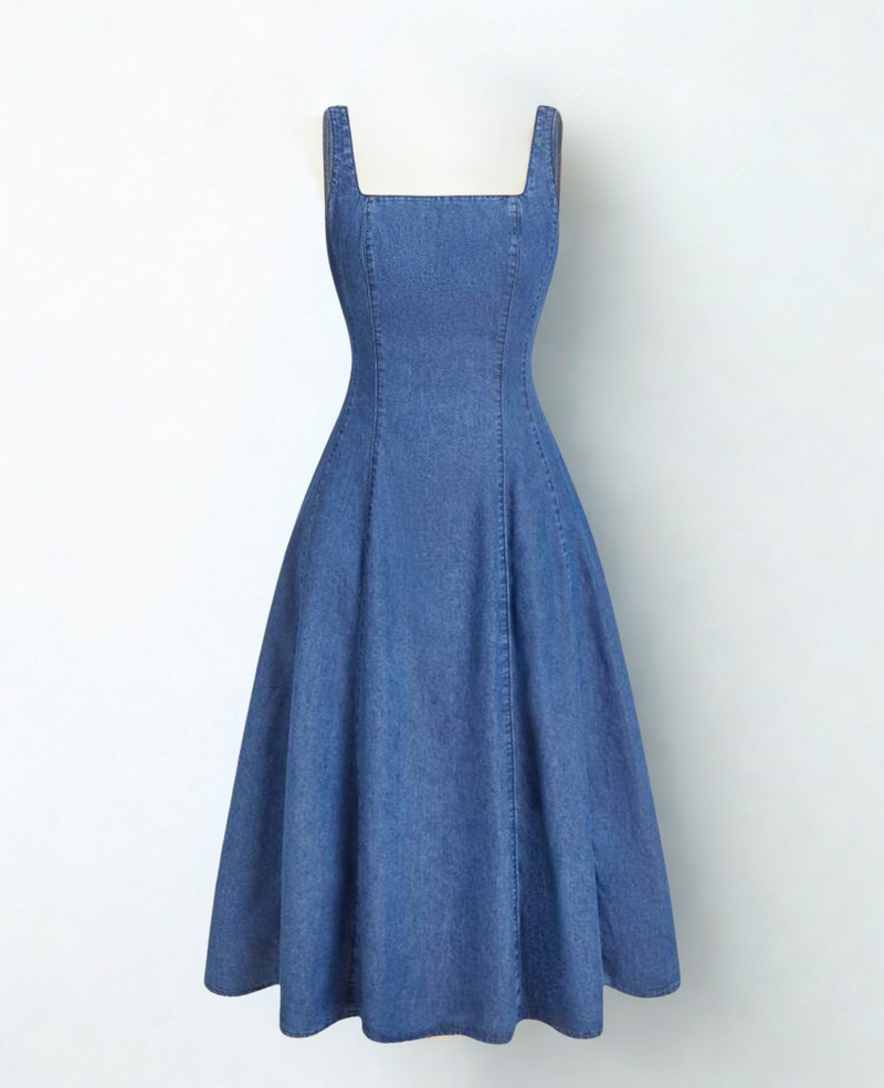 Elizabeth Denim Midi Dress