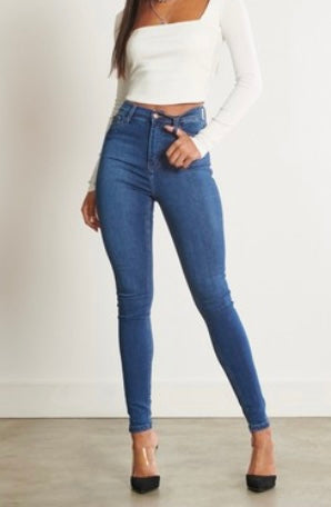 Medium Washed Skinny Jeans